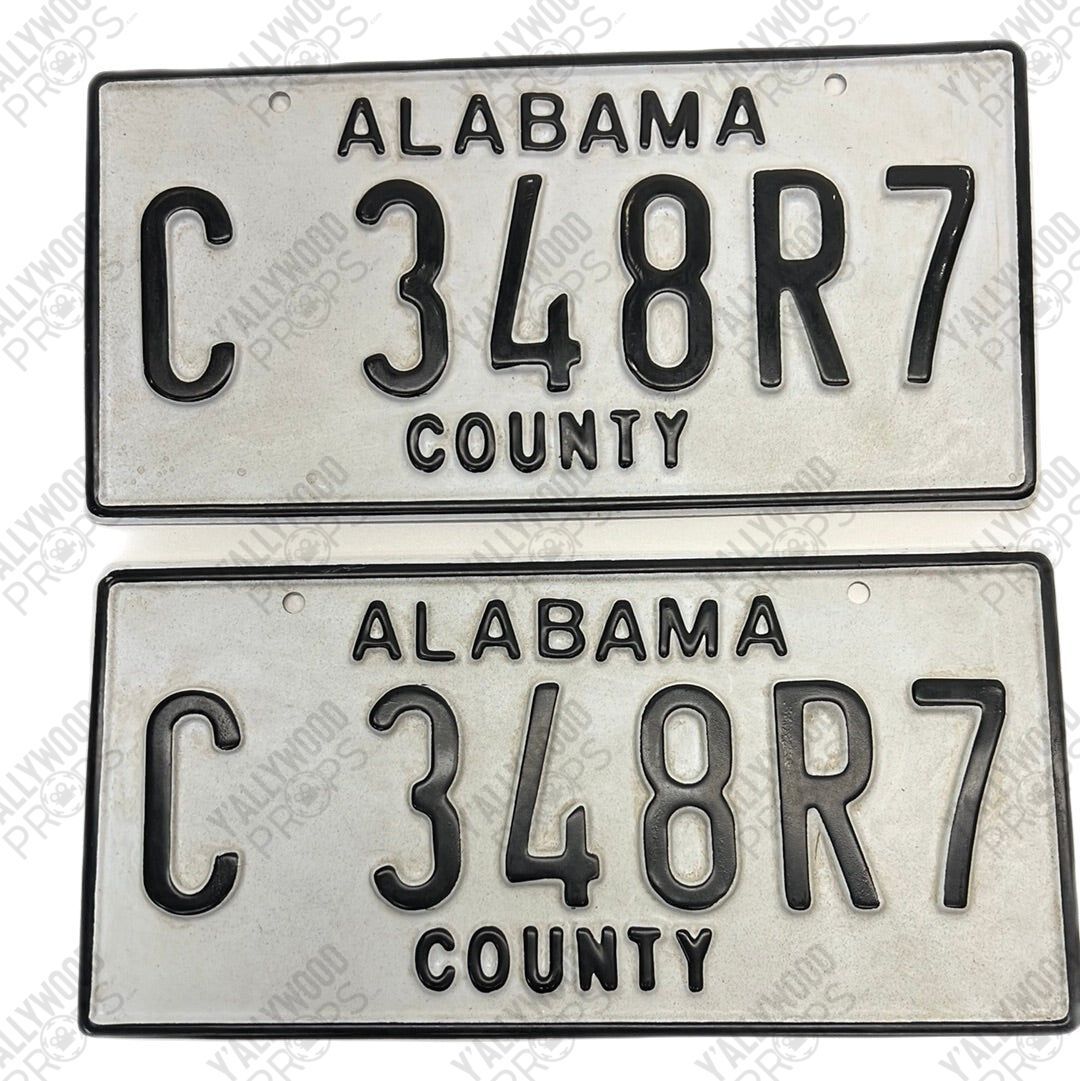 Alabama County License Plates Just Mercy Movie Prop Y'allywood Props C 348R7