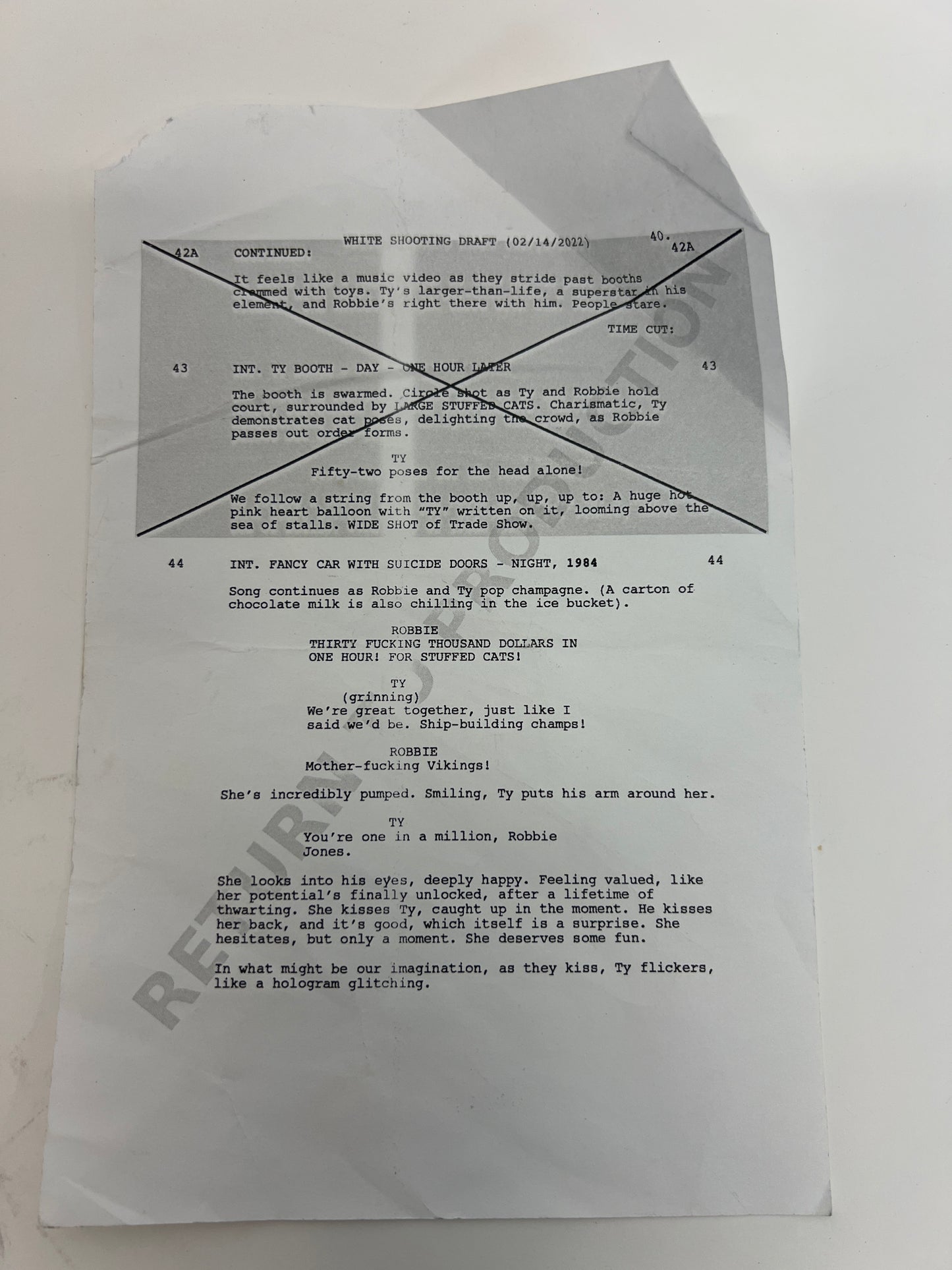 Elizabeth Bank’s Trade Show Folder The Beanie Bubble Movie Prop Y'allywood Props