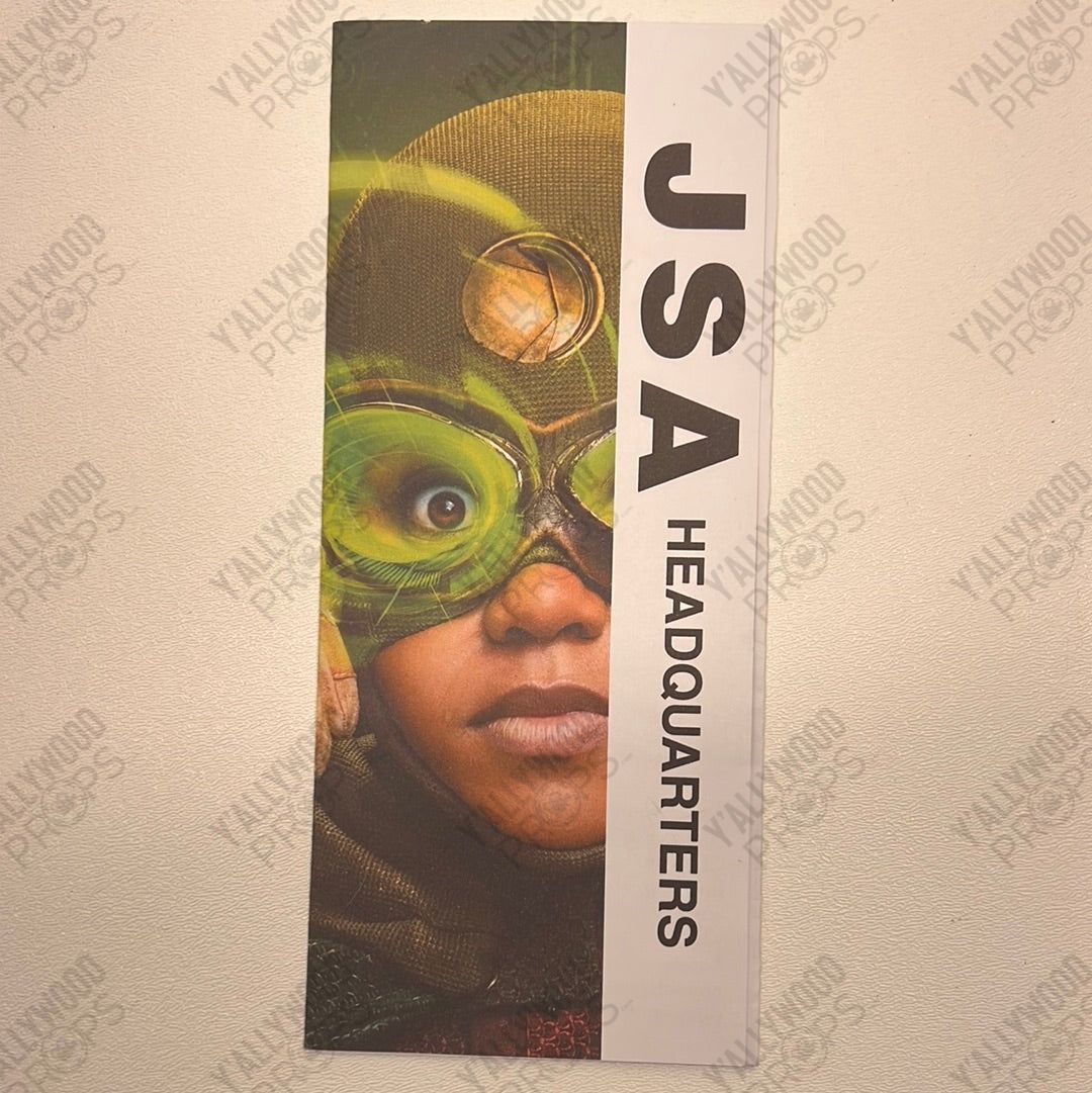 JSA Tour Pamphlet S3 E13 Stargirl Movie Prop Y'allywood Props Lessandra’s