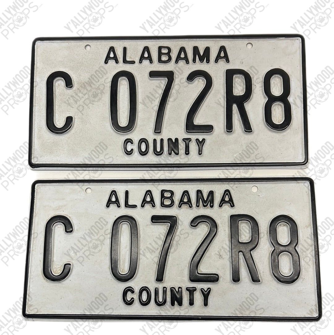 Alabama County License Plates Just Mercy Movie Prop Y'allywood Props C 072R8