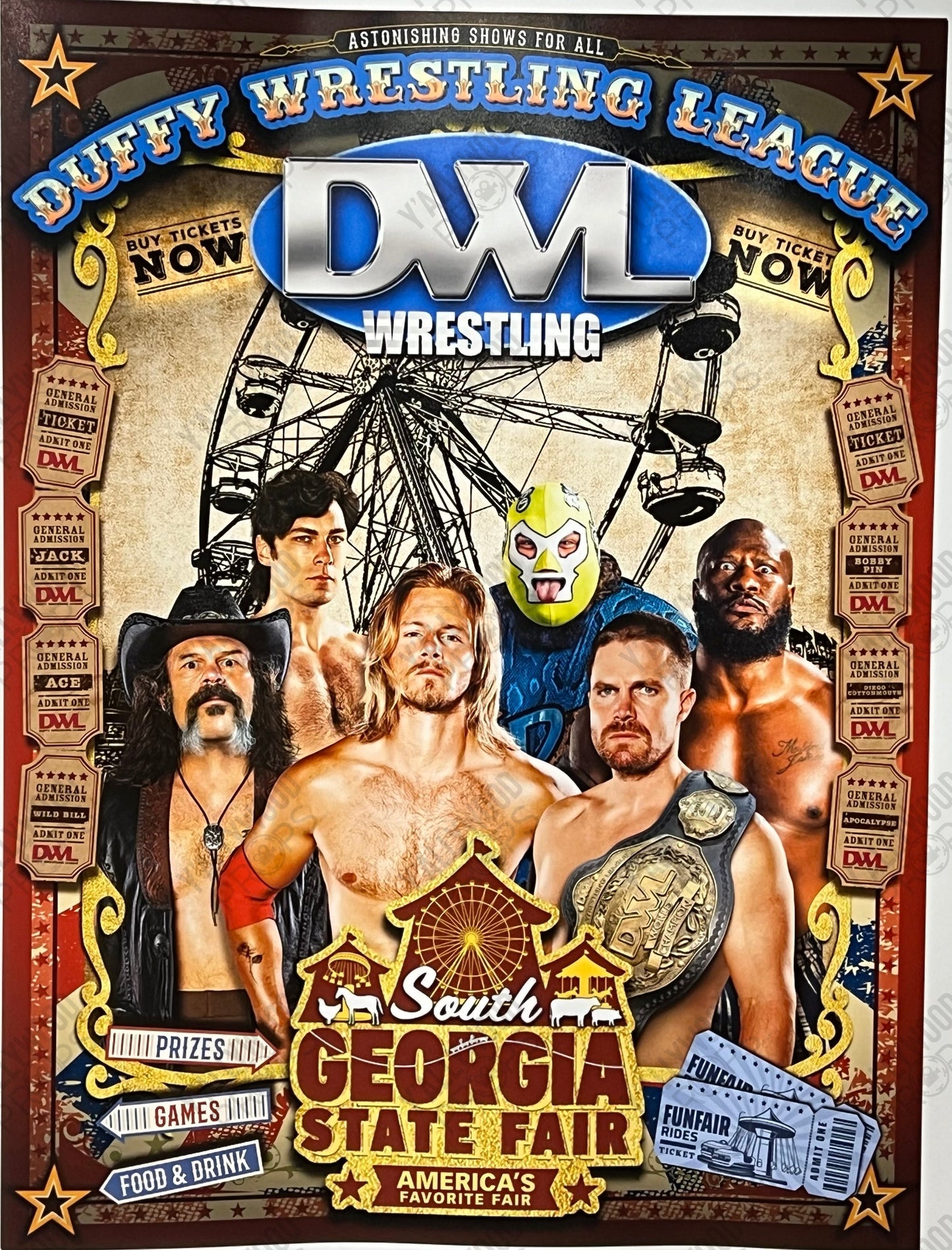 DWL Georgia State Fair Poster Heels (2021) Movie Prop Y'allywood Props