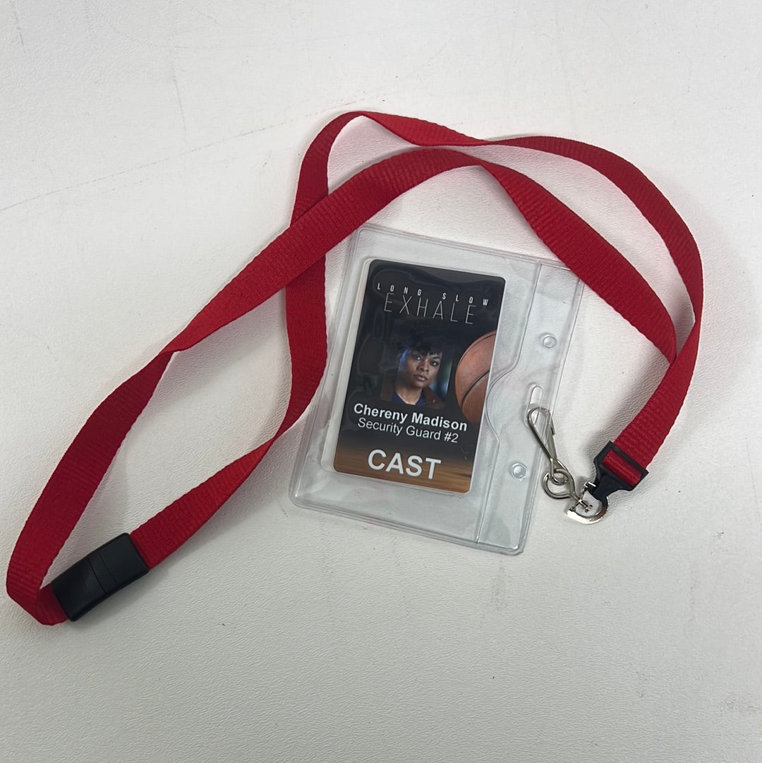 Long Slow Exhale Cast ID Badges Movie Prop Y'allywood Props Chereny Madison
