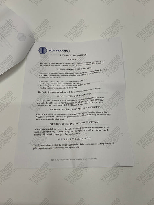 Tory's Icon Branding Deal S6E15 Cobra Kai Movie Prop Y'allywood Props