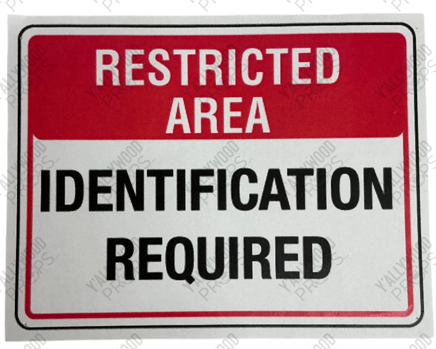 CIA Restricted Area Sign American Made (2017) Movie Prop Y'allywood Props