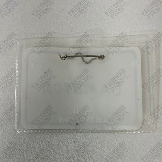 Cameron’s Nametag Boy Erased Movie Prop Y'allywood Props