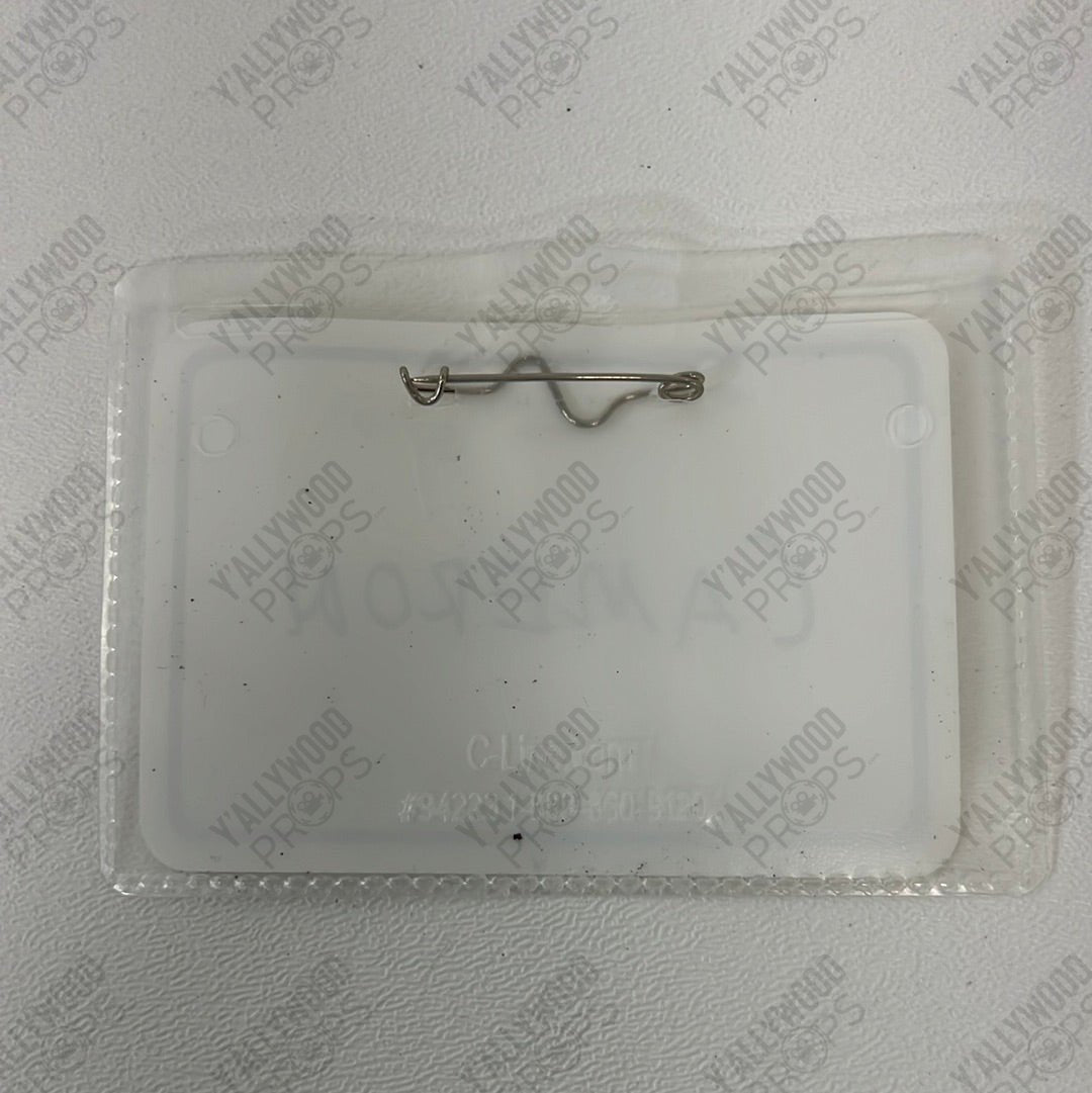 Cameron’s Nametag Boy Erased Movie Prop Y'allywood Props