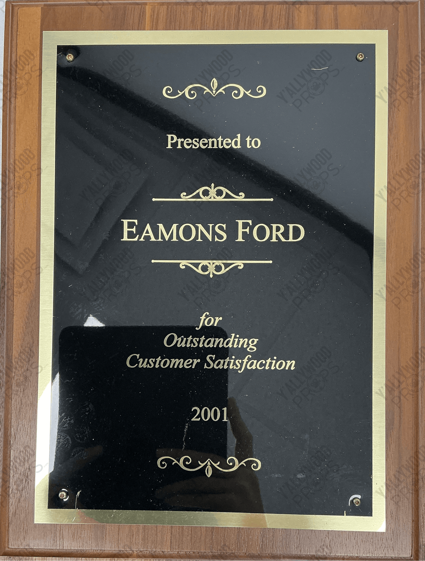 Russel Crowe's Awards Boy Erased (2018) Movie Prop Y'allywood Props 2001 Award 12x9"