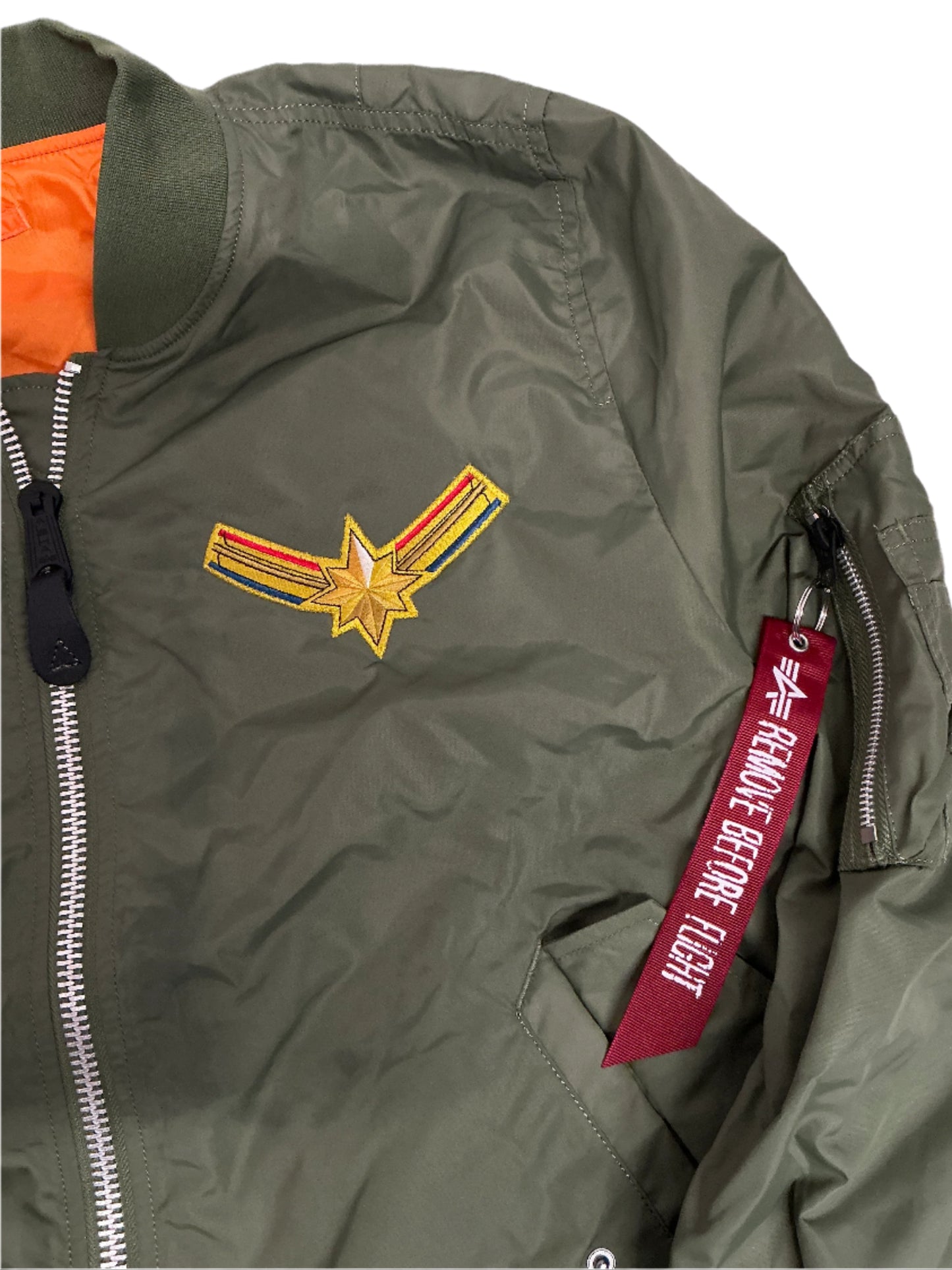 Captain Marvel Flight Jacket Cat & Crew Gift (2019) Memorabilia Y'allywood Props