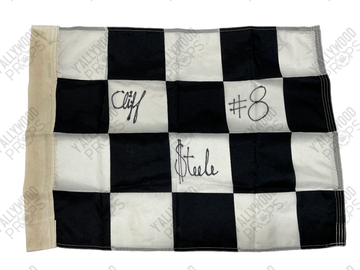 Cliff Steele Autographed Race Flag S1E13 Doom Patrol Movie Prop Y'allywood Props