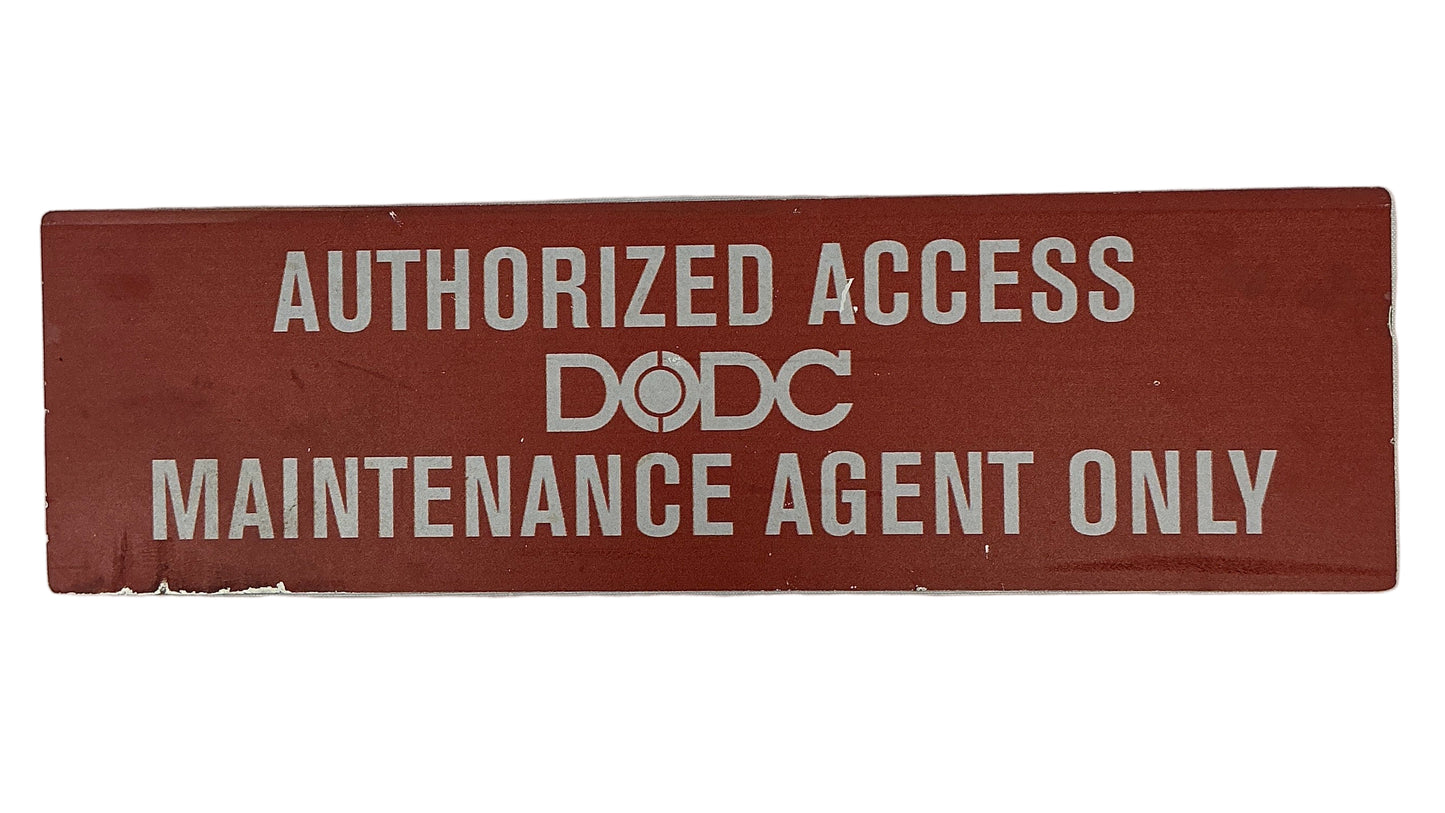 DODC Department of Damage Control Placard Spider-man: Homecoming Movie Prop Y'allywood Props