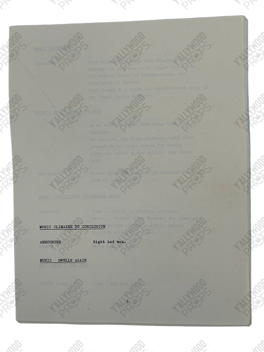 Radio Show Foley Artist's Script Killers of the Flower Moon (2023) Movie Props Y'allywood Props