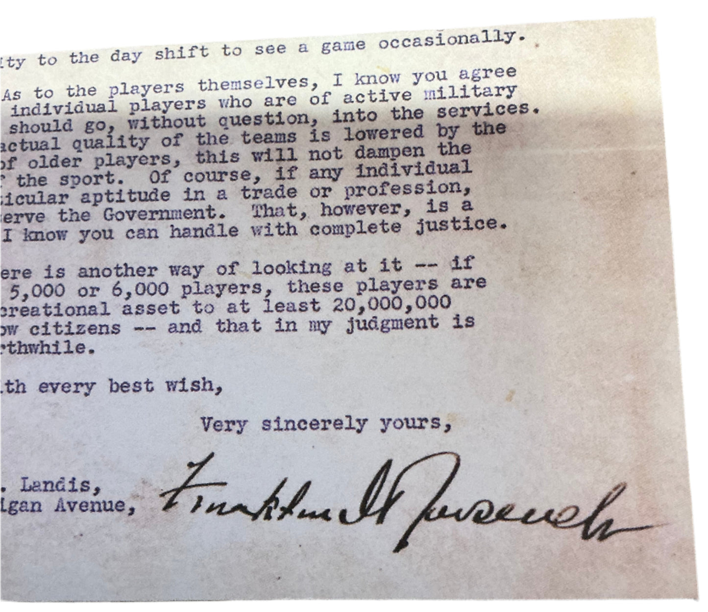 White House Letter JFK (1991) Autograph Y'allywood Props