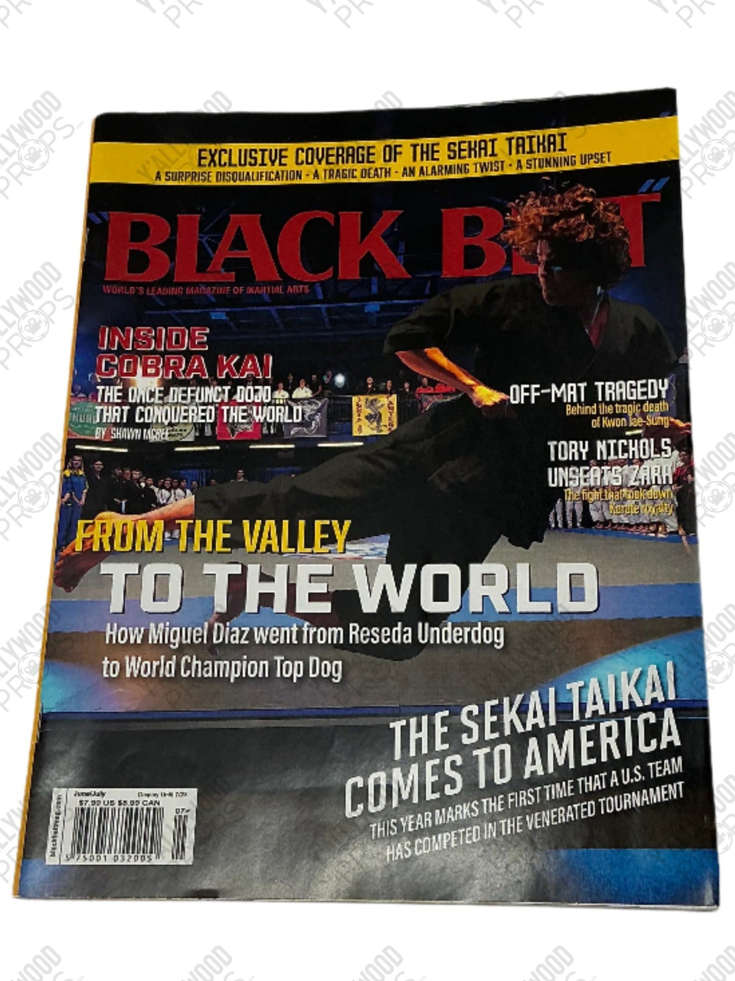 Miguel's Black Belt Magazine S6E15 Cobra Kai Movie Prop Y'allywood Props