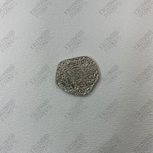 Silver Coin from Treasue Vault Jumanji: Next Level Movie Prop Y'allywood Props