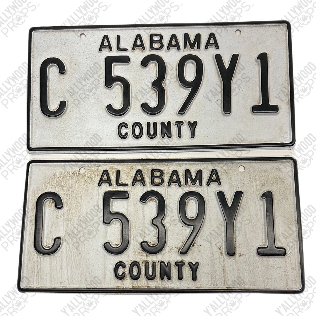 Alabama County License Plates Just Mercy Movie Prop Y'allywood Props C 539Y1
