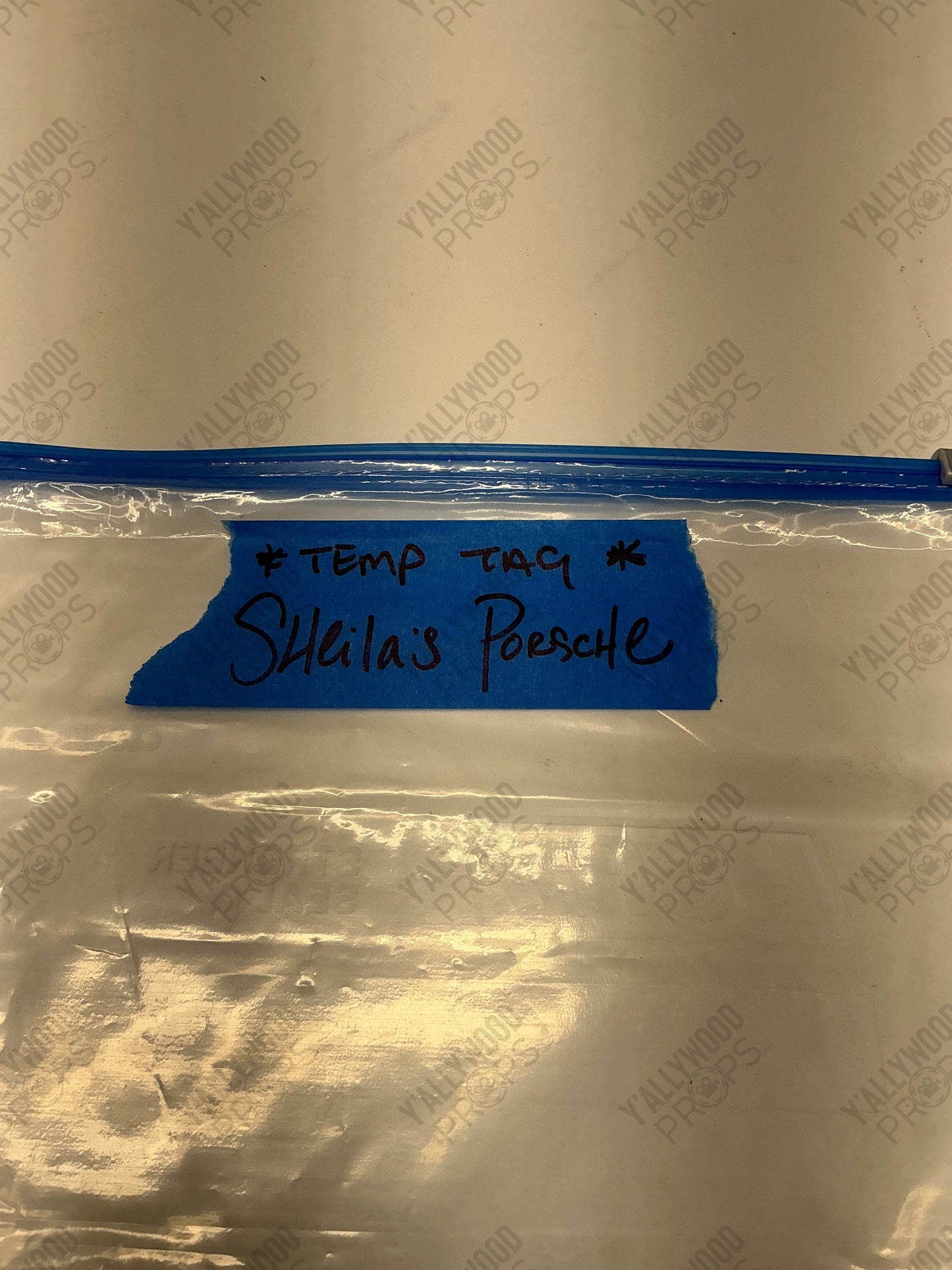Sheila's Porsche Tag from The Beanie Bubble (2023) Movie Prop Y'allywood Props