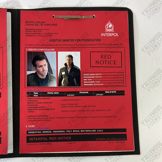 Interpol File Red Notice Movie Prop Y'allywood Props