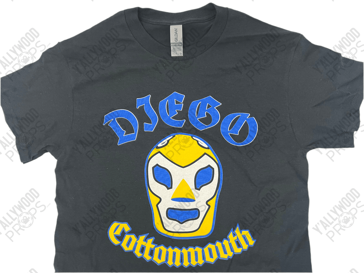 Diego Cottonmouth Merch Table T-Shirt Heels (2021) Wardrobe Y'allywood Props