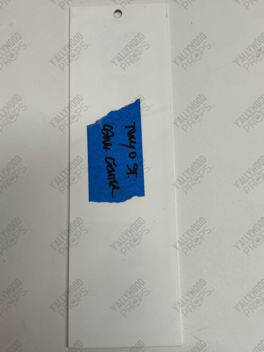 Japanese Security Device Installation Sign Bullet Train (2022) Movie Prop Y'allywood Props
