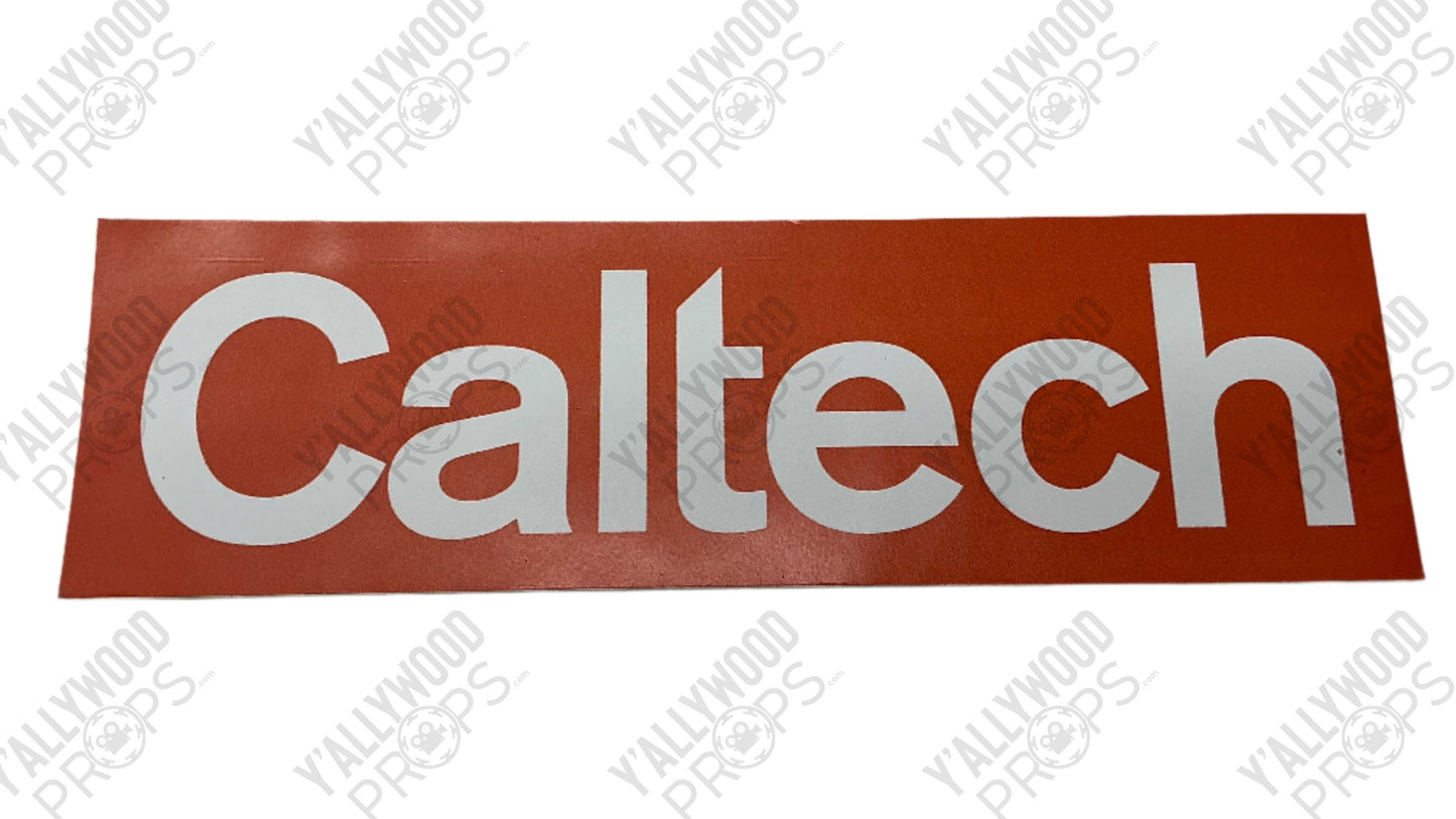 Hawk's CalTech Bumper Sticker S6E15 Cobra Kai Movie Prop Y'allywood Props Caltech 4