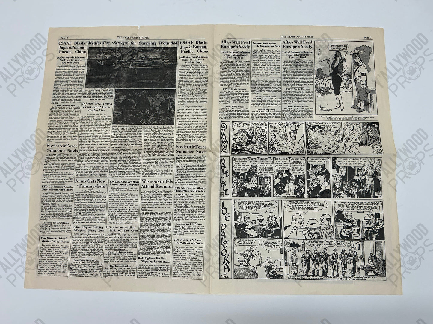 Newspaper Captain America: The First Avenger (2011) Movie Prop Y'allywood Props