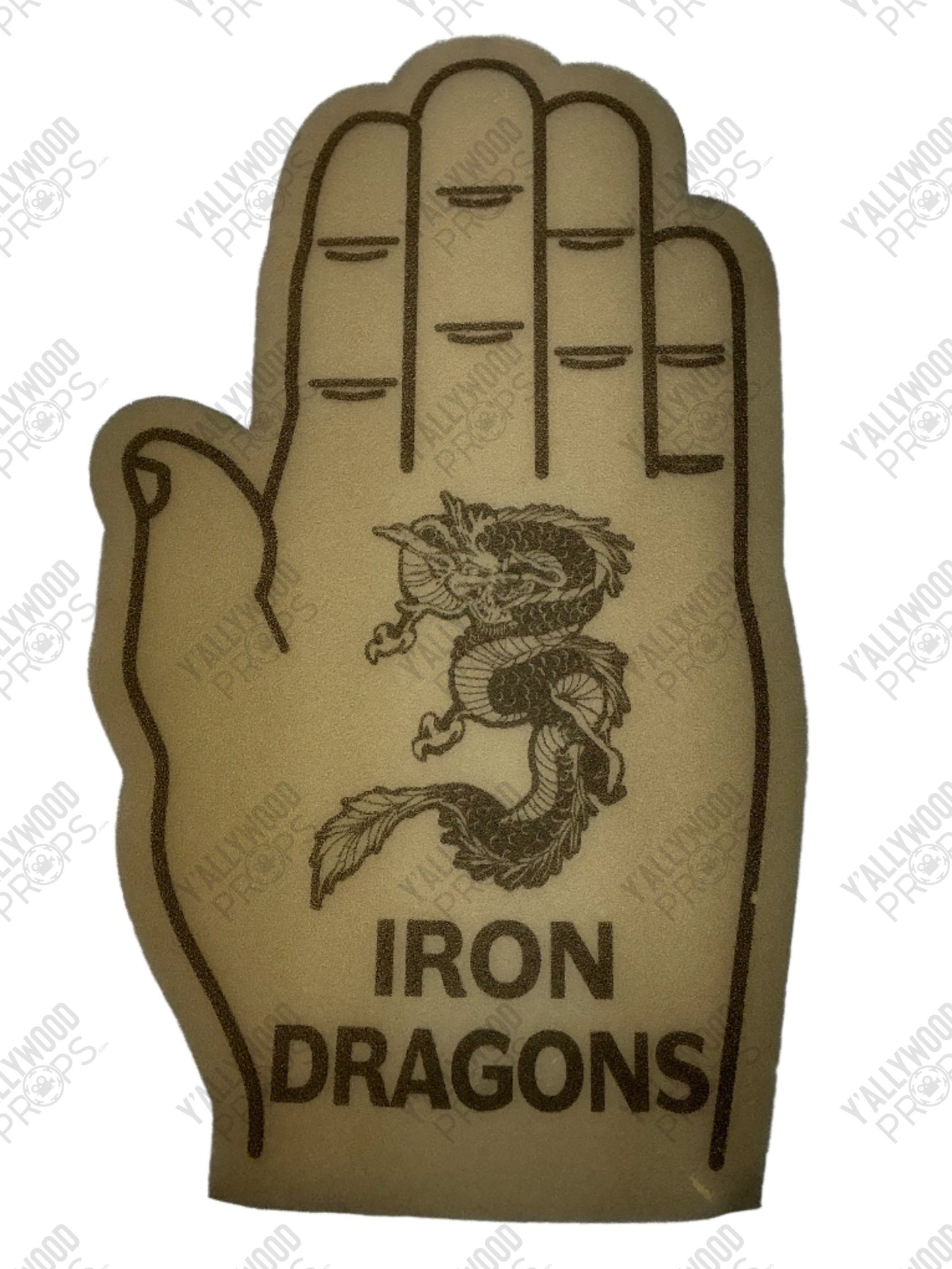 Foam Hands Sekai Taikai Tournament S6 Cobra Kai Movie Prop Y'allywood Props Iron Dragons