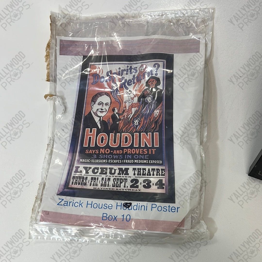 The Wizard, William Zarick’s Houdini Poster Stargirl Movie Prop Y'allywood Props
