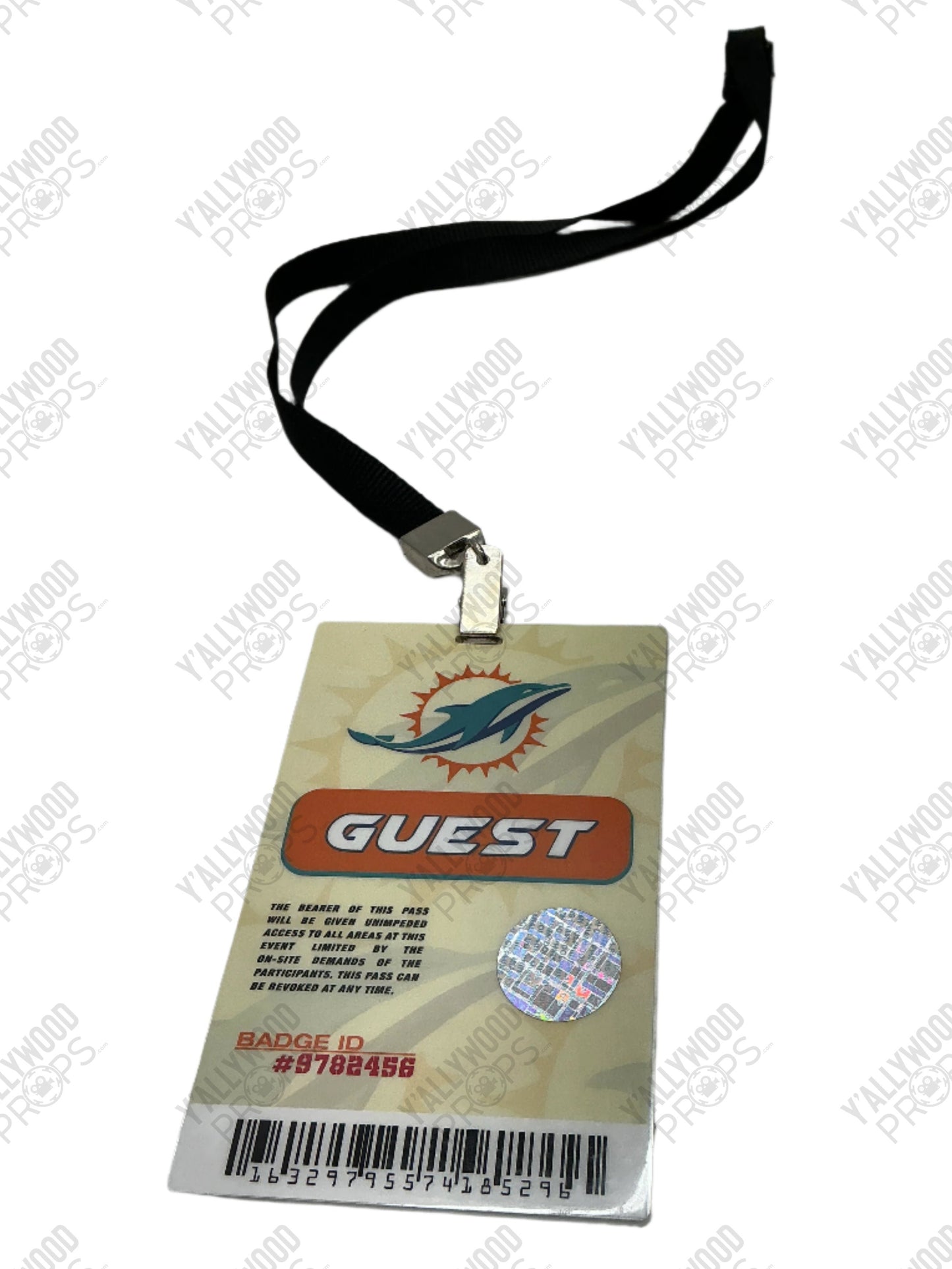 Kansas City Chiefs & Miami Dolphins Lanyards Ballers (2015-2019) Movie Prop Y'allywood Props