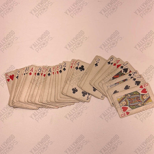 Deck of Cards Poker Scene Killers of the Flower Moon Movie Prop Y'allywood Props
