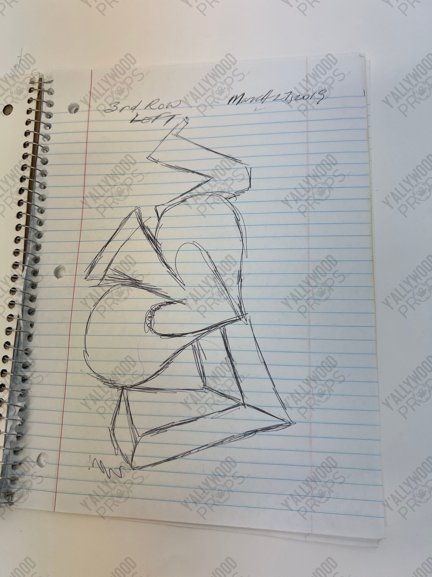 Johnny’s Notebook S3E5 Cobra Kai Movie Prop Y'allywood Props