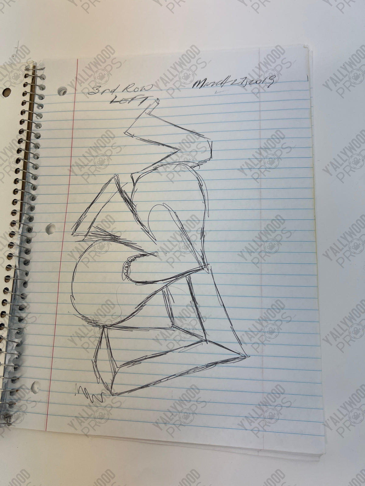 Johnny’s Notebook S3E5 Cobra Kai Movie Prop Y'allywood Props