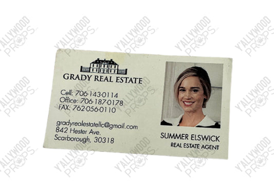 Justin Timberlake's Business Cards Reptile (2023) Movie Prop Y'allywood Props Summer Elswick