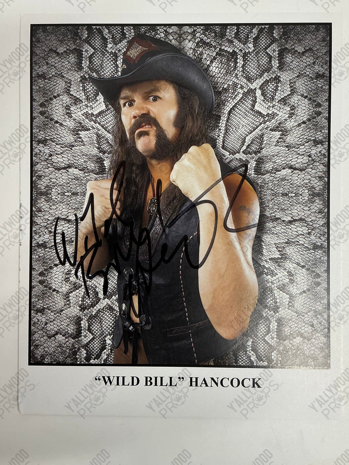 Wild Bill Autographed 8x10 S2E4 Heels (2021) Movie Prop Y'allywood Props W