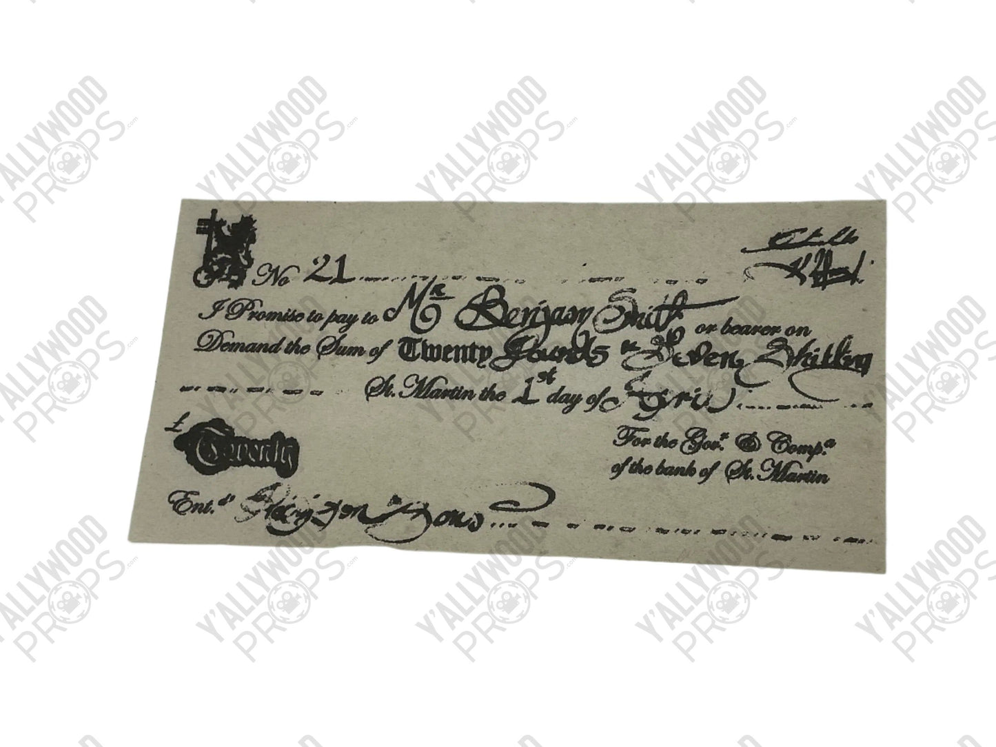 Check Pirates of the Caribbean: Dead Men Tell No Tales (2017) Movie Prop Y'allywood Props 7x3.5"