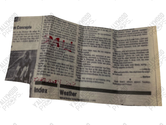Stingray & Kreese's News Clipping S5E5 Cobra Kai Movie Prop Y'allywood Props