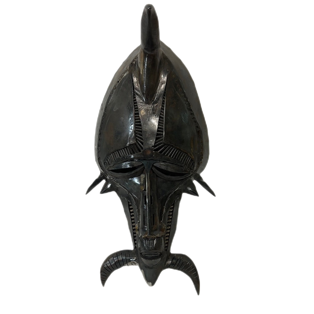 African Bronze Mask from T’Challas Quarters Black Panther Movie Prop Y'allywood Props