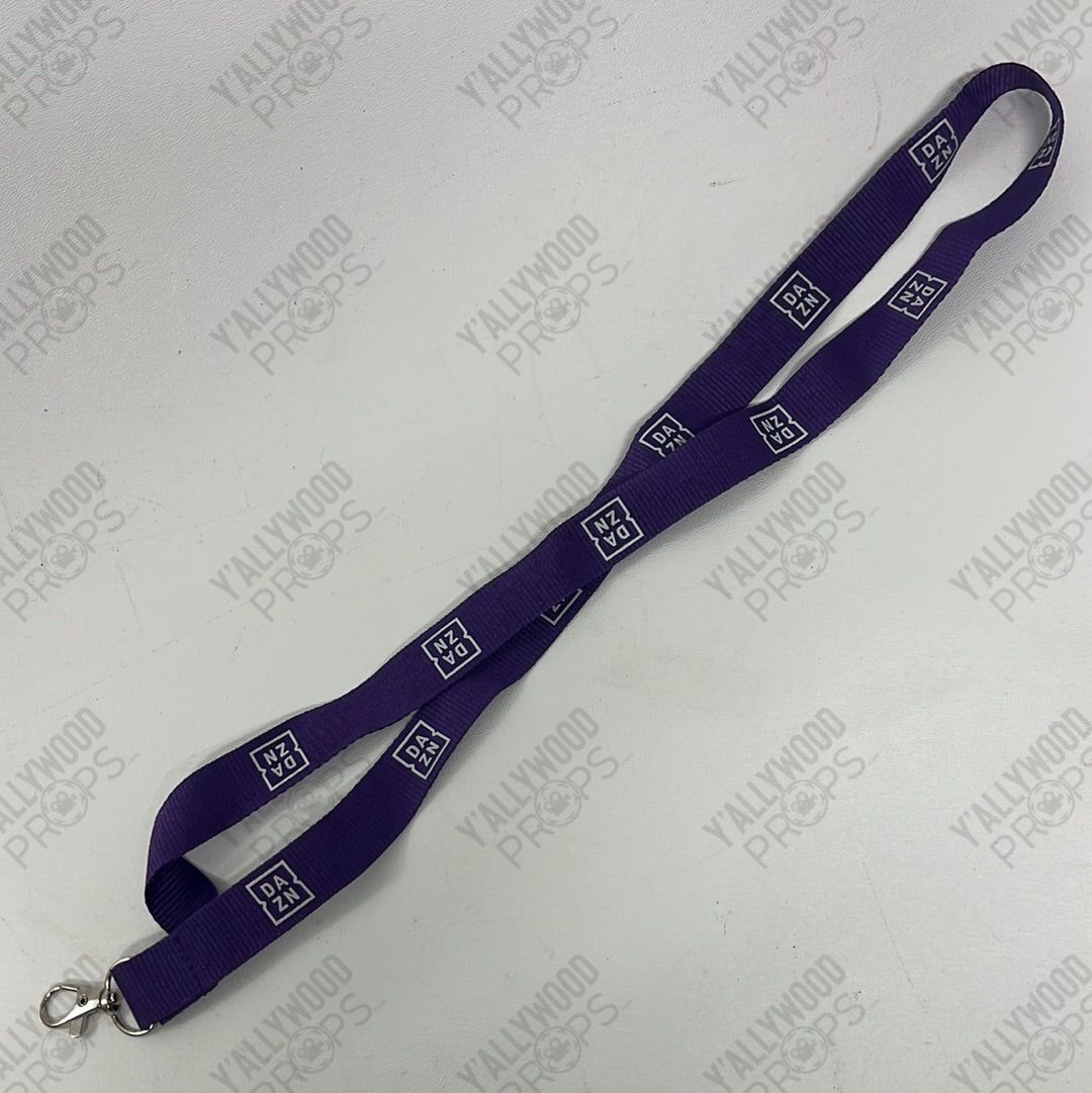 DAZN Lanyard from Creed 3 Movie Prop Y'allywood Props Purple