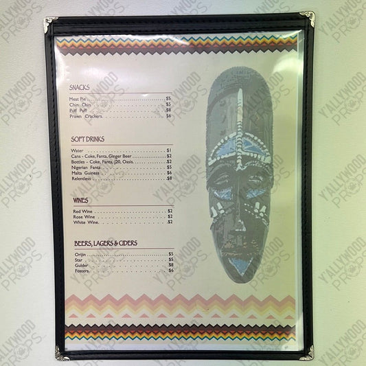 Eka’s Place Menu from Survivor’s Remorse Movie Prop Y'allywood Props