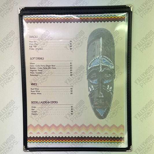Eka’s Place Menu from Survivor’s Remorse Movie Prop Y'allywood Props