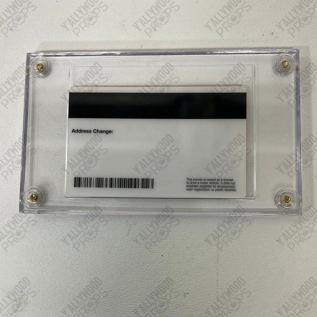 Gerard Butler’s Drivers License from Greenland Movie Prop Y'allywood Props