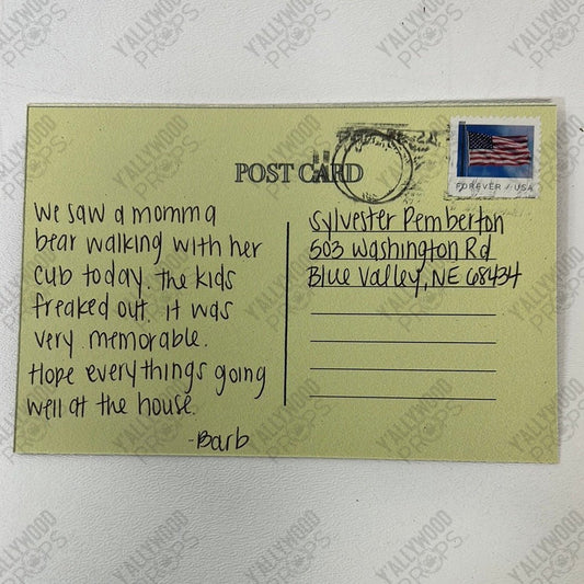 Yellowstone Postcard S3 E1 Stargirl Movie Prop Y'allywood Props