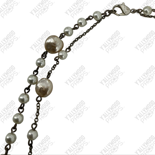 Nicole Kidman's Silver & Pearl Church Necklace Boy Erased (2018) Movie Prop Y'allywood Props