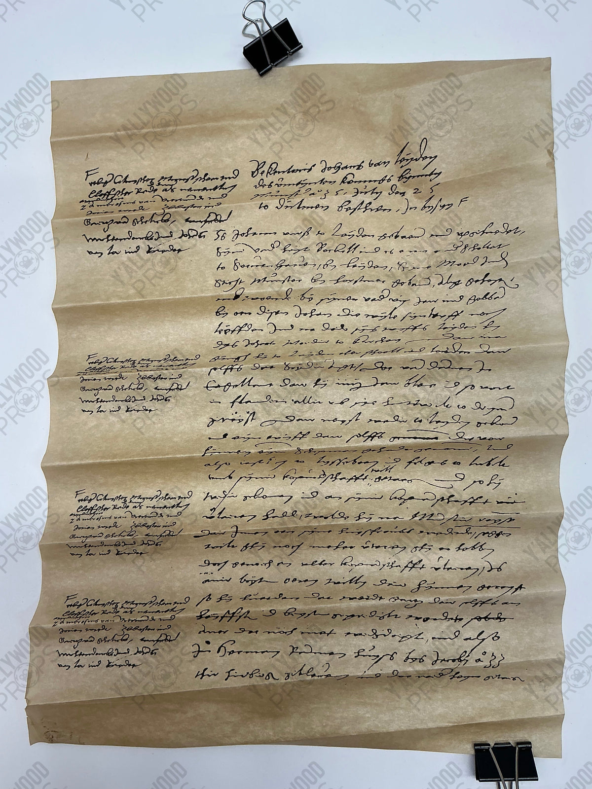 Scroll/Letter Pirates of the Caribbean: Dead Men Tell No Tales (2017) Movie Prop Y'allywood Props