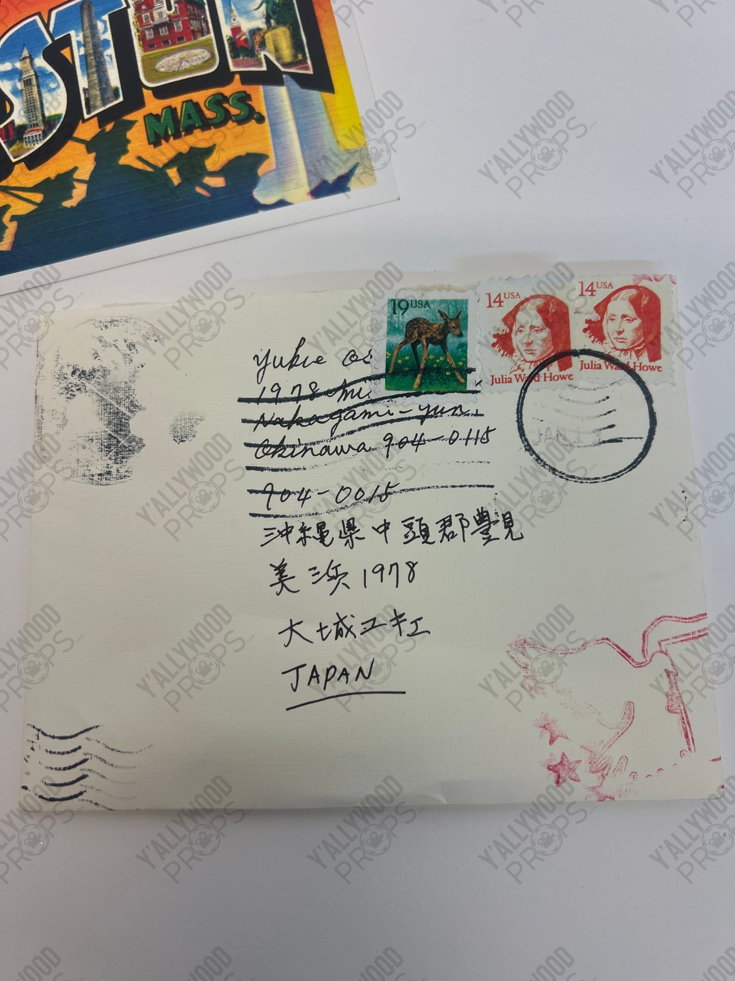 Mr Miyagi’s Letters to Yukie S3E4 Cobra Kai Movie Prop Y'allywood Props Deer Stamp