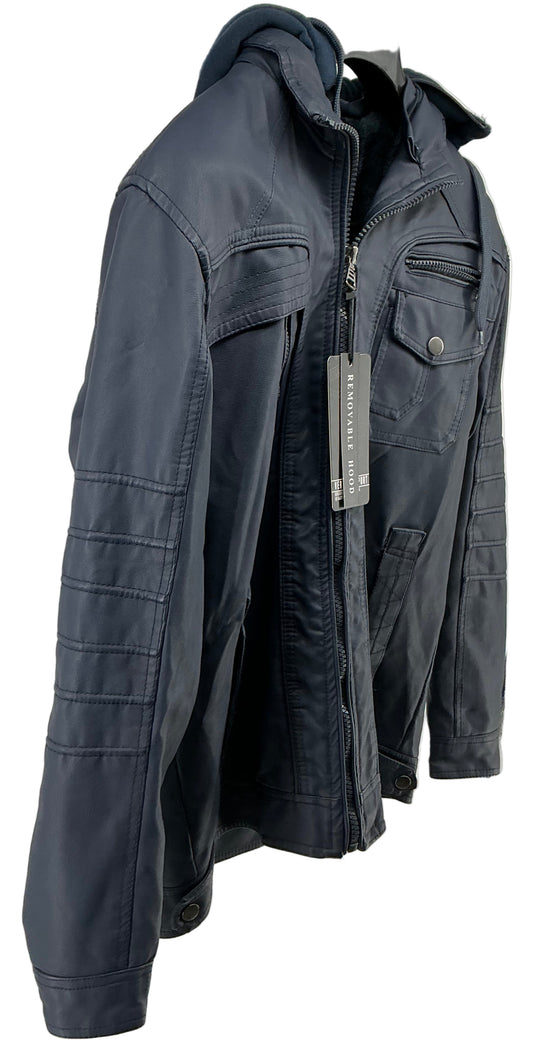 Vertical Sports Men's Faux Leather Jacket Unknown Film Wardrobe Wardrobe Y'allywood Props