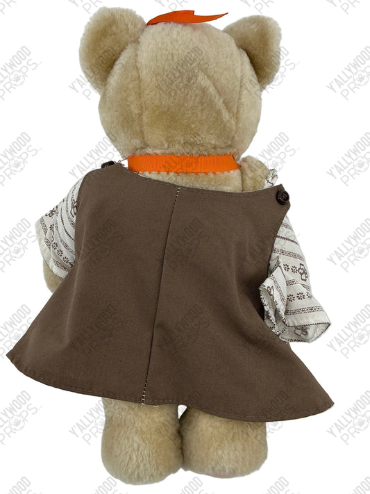 Girl Scout Plush Bear from Wheeler's Basement Stranger Things (2016-2025) Movie Prop Y'allywood Props