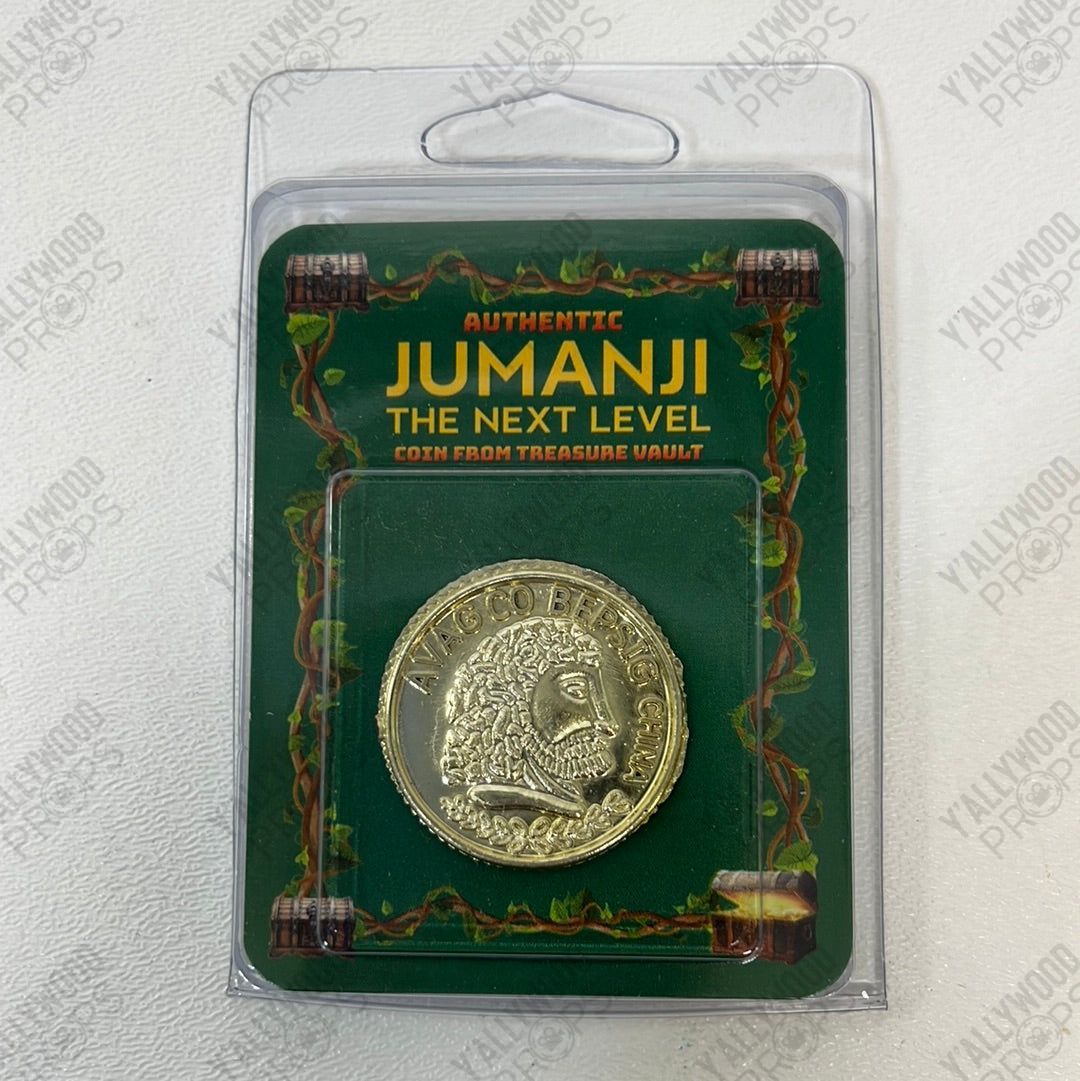 Gold Coin from Treasue Vault Jumanji: Next Level Movie Prop Y'allywood Props