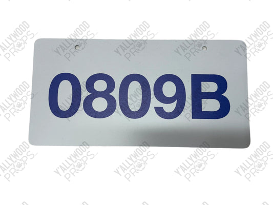 NYPD License Plate Coming 2 America (2021) Movie Prop Y'allywood Props License Plate 0809B