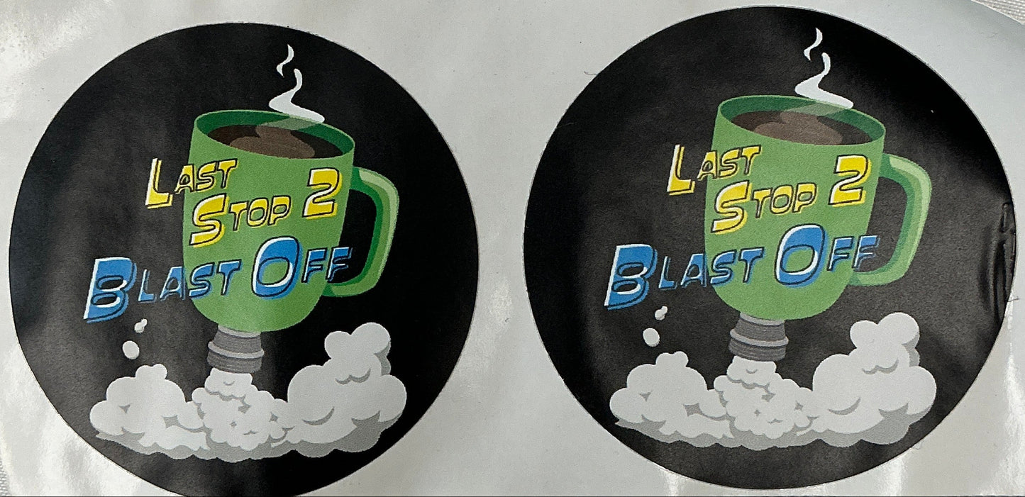 Last Stop 2 Blast Off Barista Apron Moonshot (2022) Wardrobe Y'allywood Props