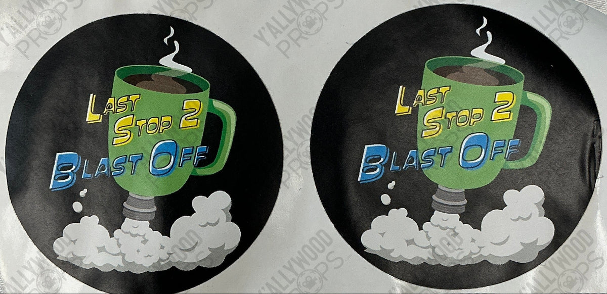 Last Stop 2 Blast Off Barista Apron Moonshot (2022) Wardrobe Y'allywood Props